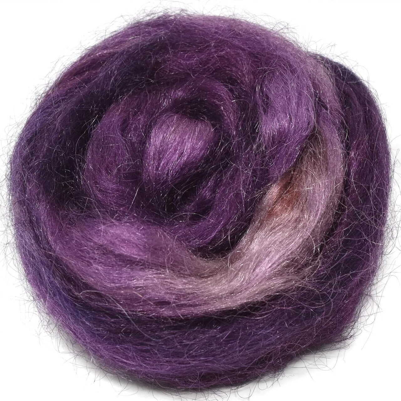 FIRESTAR Nylon Fiber for Spinning, Blending, Dyeing, Felting and Doll Making. Trilobal Nylon Combed Top